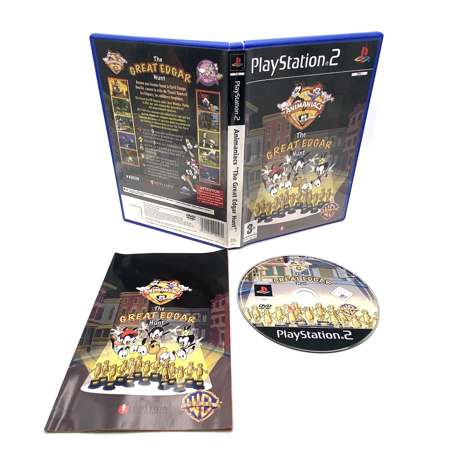 Animaniacs The Great Edgar Hunt PS2 Complet Français CIB PAL