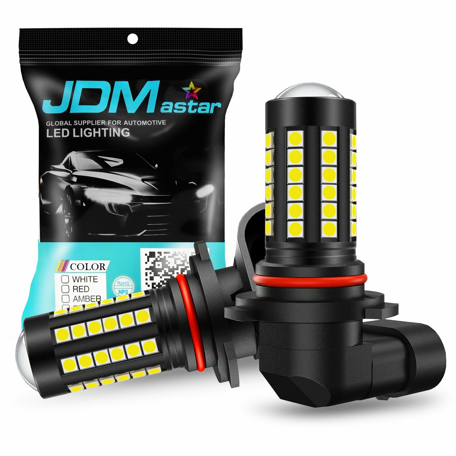 JDM ASTAR 2x 9145 9140 H10 LED Front Fog Driving Light Bulb for Ford