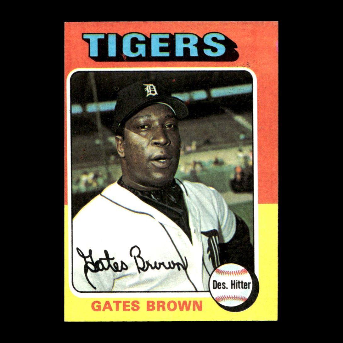 Gates Brown 1975 Topps Detroit Tigers 371 GM R305 eBay