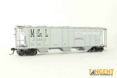 TANGENT HO PS-2 3215 Covered Hopper 35012 M&StL  Delivery Gray 11-1958 