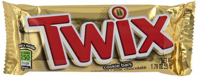 Twix Chocolate Caramel Cookie Bars Singles 1.79 oz, 36-Count