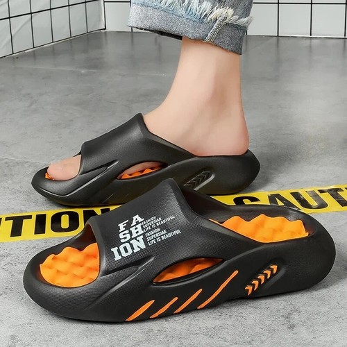 2025 Men's New Summer Massage Slippers Sandals Slides Soft EVA Beach Shoes Gift - Picture 5 of 28