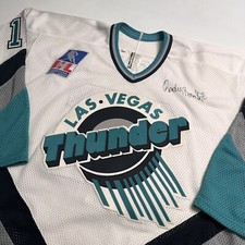 Vintage 90s Radek Bonk Las Vegas Thunder IHL Hockey Jersey Signed? Men’s Sz L/XL