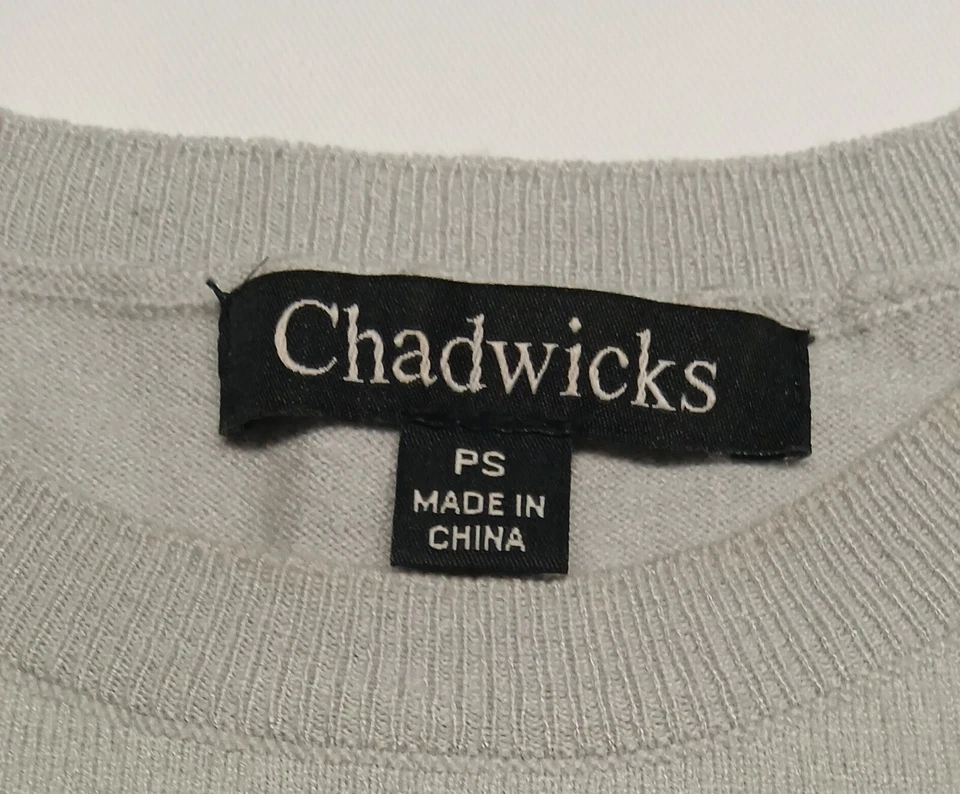 Suéter Chadwicks Suntuosamente Suave Cuello Redondo con Puños Acentuados de Perlas Para Mujer Talla... Foto 4 de 4