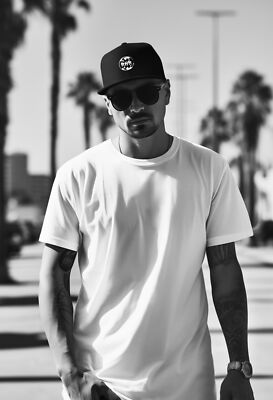 RHR Closed-Back Black Trucker Cap | Flexfit 6511