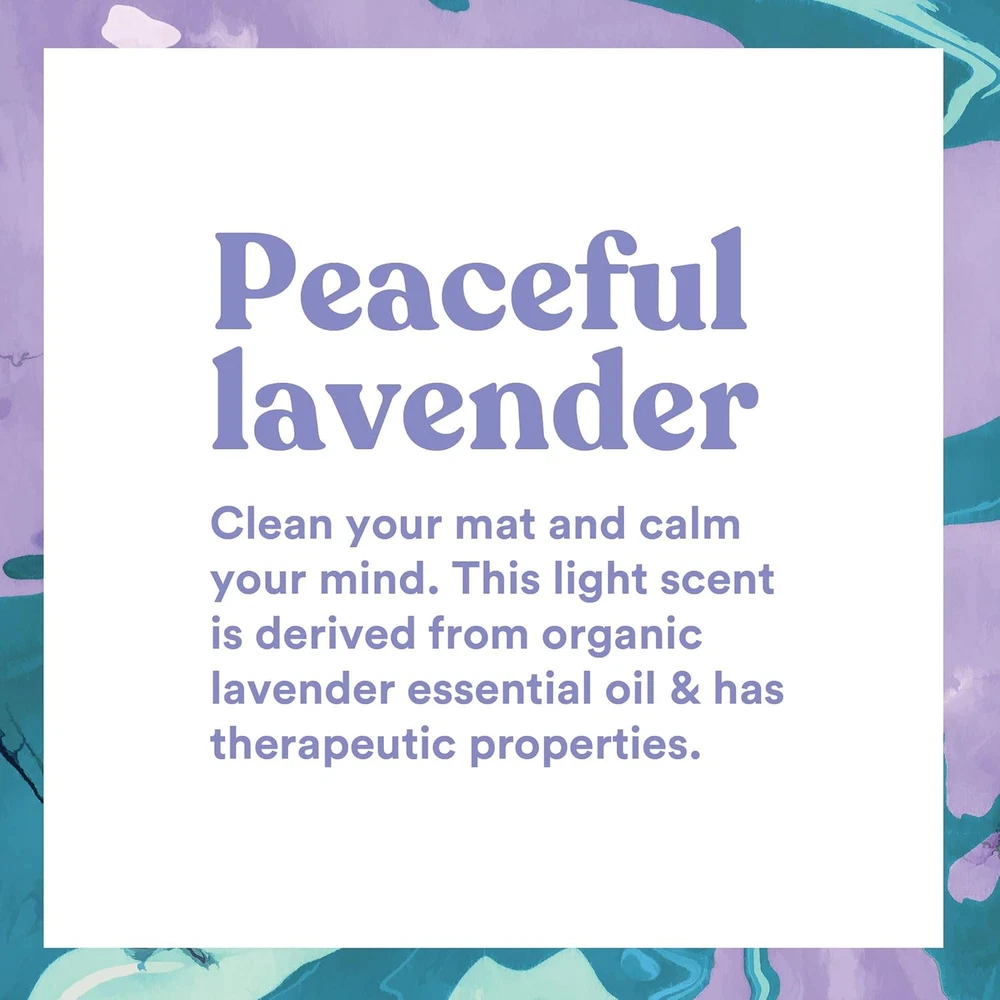 Lavender Yoga Mat Cleaner Spray 4 Fl Oz - No Residue Organic Formula