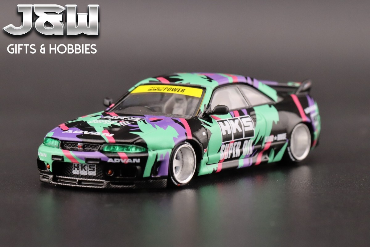 Kaido House x Mini GT Nissan GT-R (R33) HKS V1 KHMG129 1/64