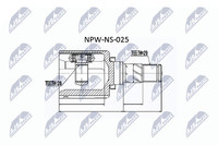 NTY Gelenksatz Antriebswelle NPW-NS-025 FüR Trail Nissan T30 1 Maxima QX 5 A33