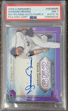 NM 7/Auto 10 – 2024 Luminaries – Mariano Rivera – Signed Card – PSA Cert. (1/3)