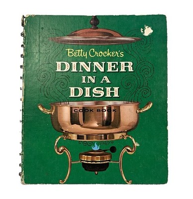 Vintage Betty Crocker Dinner in a Dish Cookbook 1965 1st Ed Spiral Illustrated