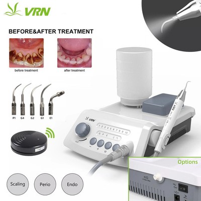 VRN Dental Ultrasonic Scaler & LED Detachable Handpiece Scaling Perio Endo Tips