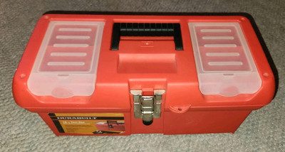 #ad #ad Durabuilt Orange Plastic 16 Inch Tool Box No Tray 2 Built In Organizers $9.99