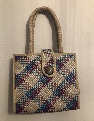 hand woven bag artisan purse beach bag cute tote Top Handels