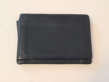 Bosca Leather Gusset Card Case Black