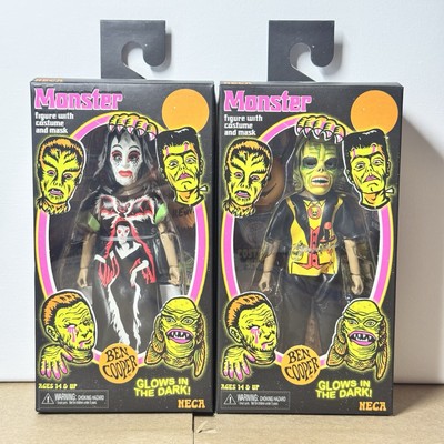 NECA BEN COOPER Monster GLOW IN THE DARK, Vampire Girl And Phantom NEW