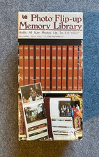 Pioneer Photo Albums 4 x6 Flip up Memory Library 300 Pictures Brown Vintage