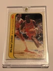 1986 Fleer Michael Jordan #8 Chicago Bulls Basketball Sticker Card- Raw