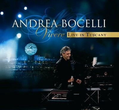 Andrea Bocelli Vivere Live in Tuscany CD Album mit 2 Discs (200 DVD Region 2