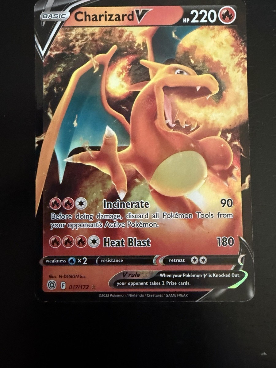 Pokmon Charizard V Ultra Rare Holo 017/172 Brilliant Stars 220 HP
