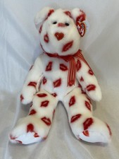 Smooch Ty Beanie Buddy Bear 14 inches 2001euc With Tags