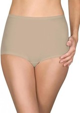 Shadowline Womens Underwear Nude Brief Nylon Spandex Panties Small