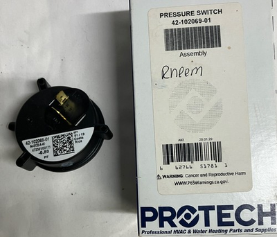 #ad Rheem 42 102069 01 Furnace Air Pressure Switch Rudd Weather King OEM New Shipped $28.89