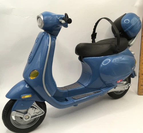 Mattel Barbie 2003 My Scene Blue Vespa Motorbike Scooter from Giftset Vintage