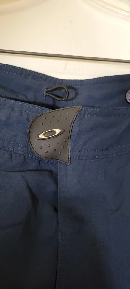 Pantalones Cortos Acolchados Bicicleta de Montaña MTB Forrados Azul 2XL De Colección Y2K Oakley Software Para Hombre Foto 4 de 4