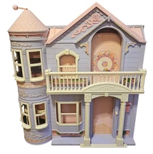 Vtg 2000 Barbie Folding Victorian Dream House Mansion Mattel Dollhouse Toy
