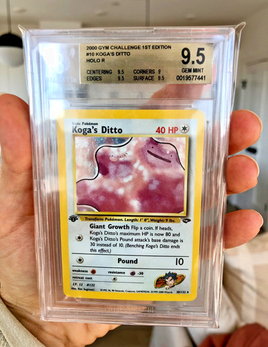 Koga's Ditto (1st Edition) graded BGS 9.5 for sale on eBay