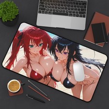 Anime Rias And Akeno Desk Mat Anime Waifu, Gamer Waifu Highschool DxD