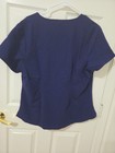 Jaanuu V Neck 1 Pocket Scrub Top Women’s XL Navy Blue J96173 — photo 3