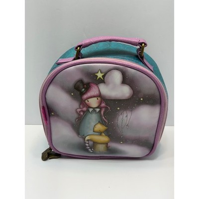 Santoro Gorjuss Catch a Falling Star Travel Makeup Bag Teal Purple FLAWS-SEE PIC