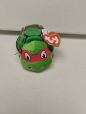 Ty Teenage Mutant Ninja Turtles Raphael 4" Stackable Plush Mini Beanie Toy