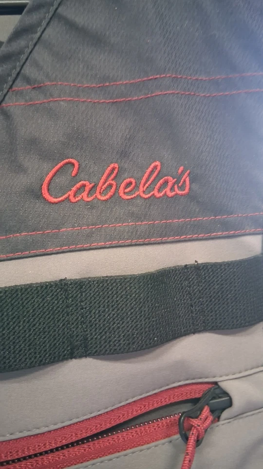 Cabelas New Era Shooting Vest Mens Sz XL Gray Full Zip Mesh Outdoors Hunting - Image 3 of 4