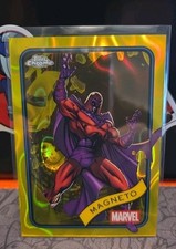 2025 Topps Chrome Marvel Magneto Yellow Lava Refractor #169