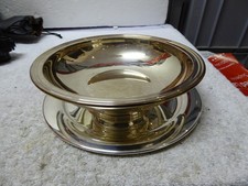 WILKENS Schale mit Unterteller ,   versilbert, silver plated , 25331