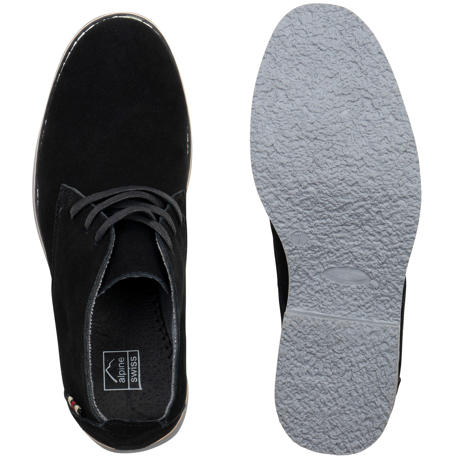 SAOLA Stivali da uomo Alpine Swiss Beck scamosciati chukka deserto scarpe stringate suola crepe Oxford