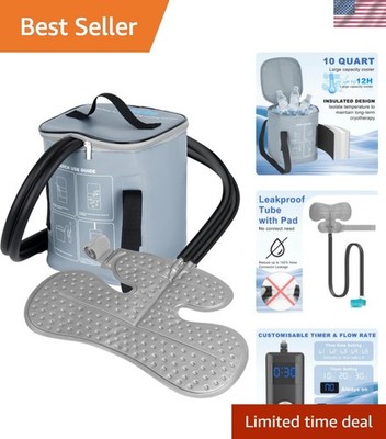 10 Quart Portable Ice Machine for Shoulder Recovery   Programmable Cold Therapy