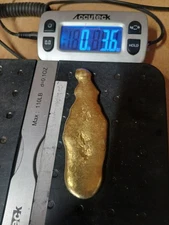 Nordic Gold Ingot Nugget Hand Poured 3.6 oz Jewelry Art Making Treasure Display