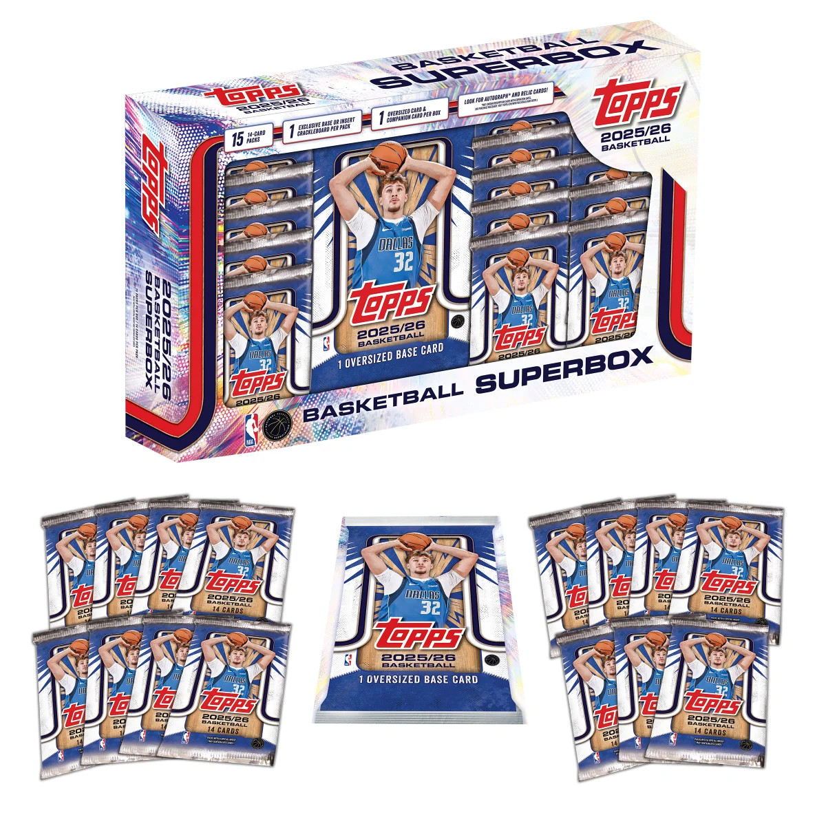 2025-26 TOPPS NBA Flagship Collection Super Box (211 Cards