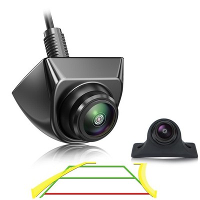 Car Backup Camera with Dynamic Trajectory Guide Line, AHD1080P Reverse Rear V...