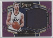 2021 Panini Select Throwback Memorabilia Purple Prizm 56/99 Gordon Hayward 0pm
