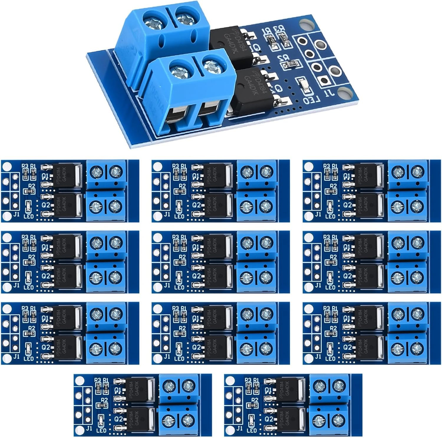 12PCS Dual High-Power MOSFET Trigger Switch Drive Module 0-20Khz PWM Adjustment