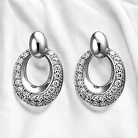 Ohrstecker 925 Sterling Silber 52 Zirkonia Ohrringe Silberohrringe