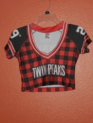 Twin Peaks Plaid Uniform Top Women's Small Waitressville Polyester/Spandex