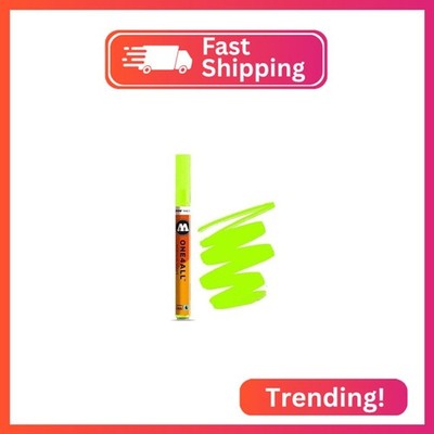 Molotow ONE4ALL Acrylic Paint Marker, 2mm, Neon Green Fluorescent, 1 Each (127.2