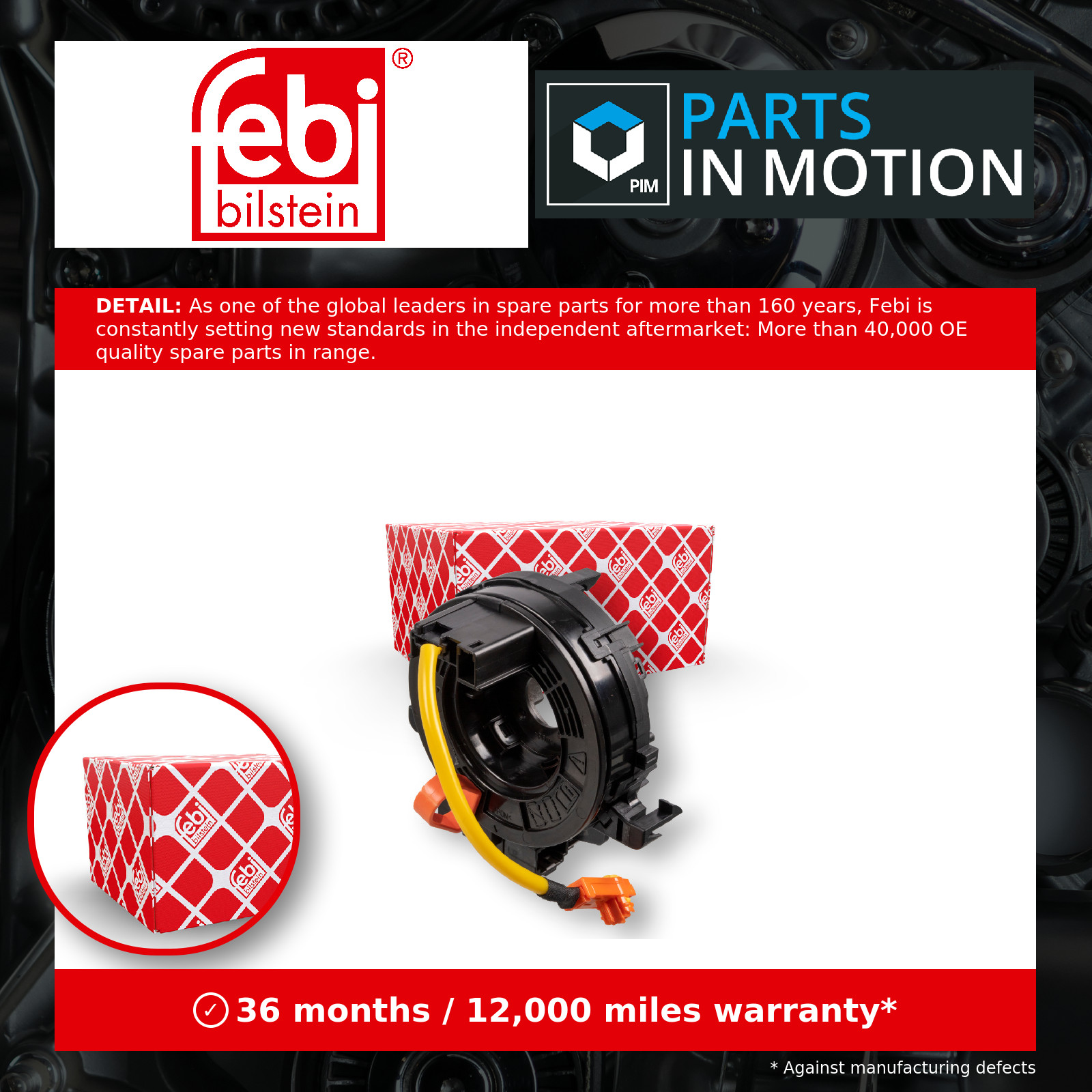 Febi 178882 Clock Spring Airbag Fits Toyota Fortuner Hilux Innova - Image 2
