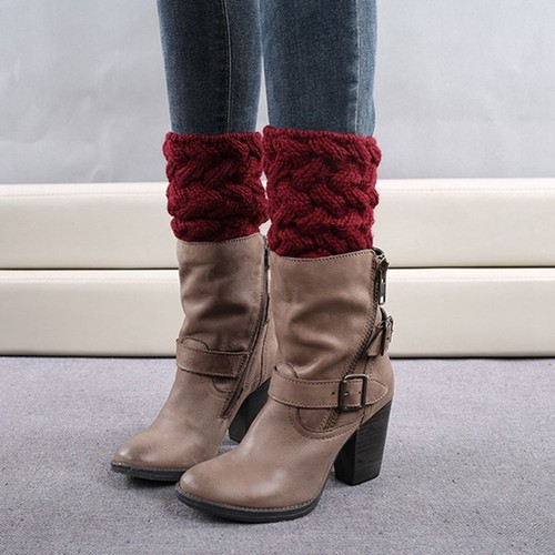 Fashion Winter Warm Cute Leggings Boot Socks Knee High Leg Warmers - Picture 11 of 20