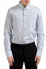 Dolce & Gabbana "Martini" Men's Striped Long Sleeve Dress Shirt US 16 IT 41